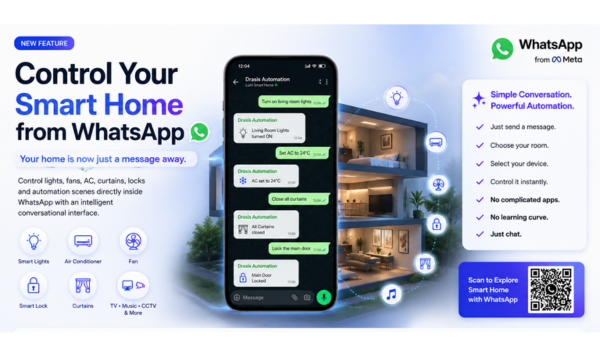 WhatsApp Smart Home Automation by Lumi & Drasis