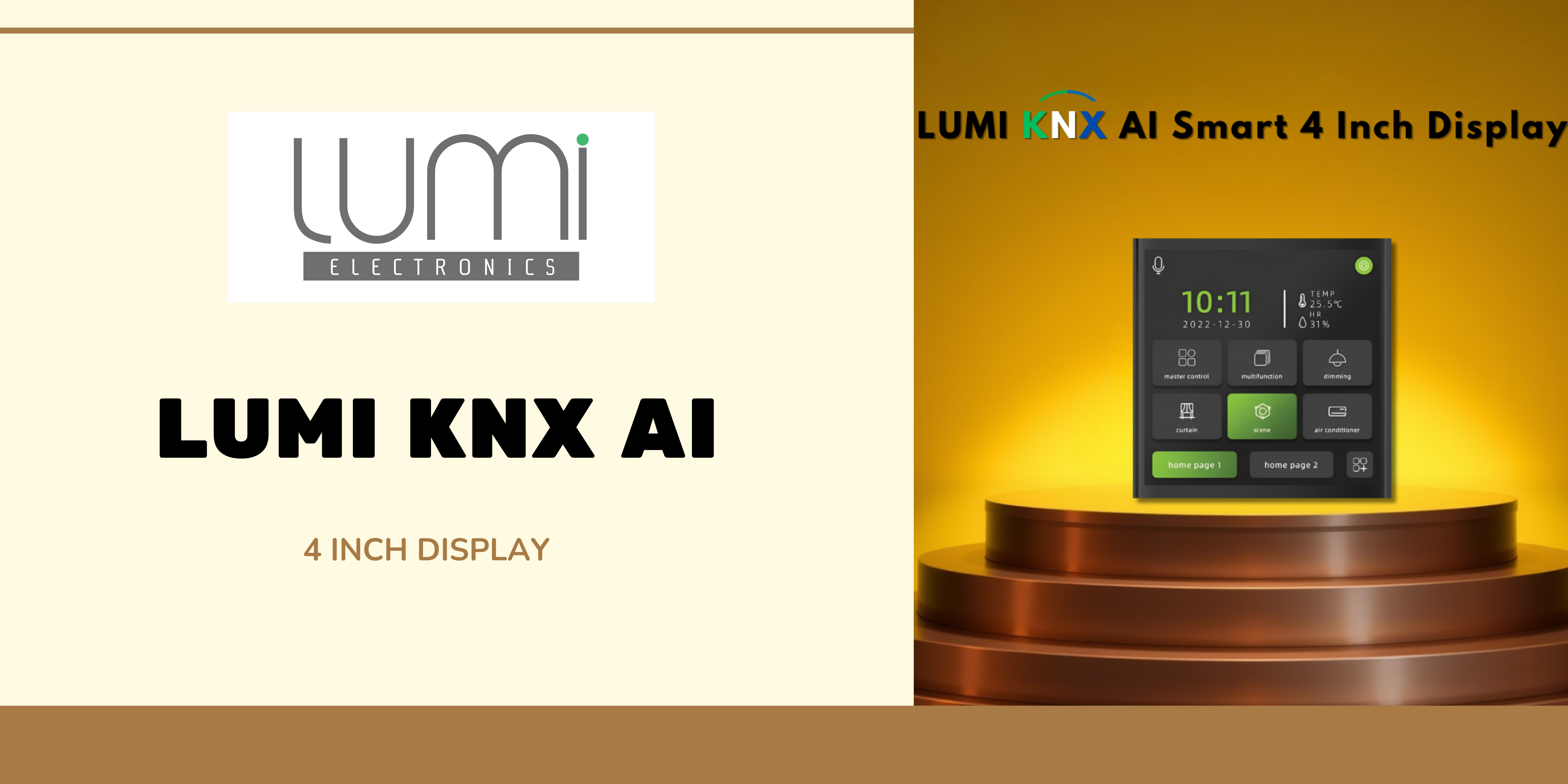Read more about the article Experience the Future of Smart Living with LUMI KNX AI Smart 4-Inch Display